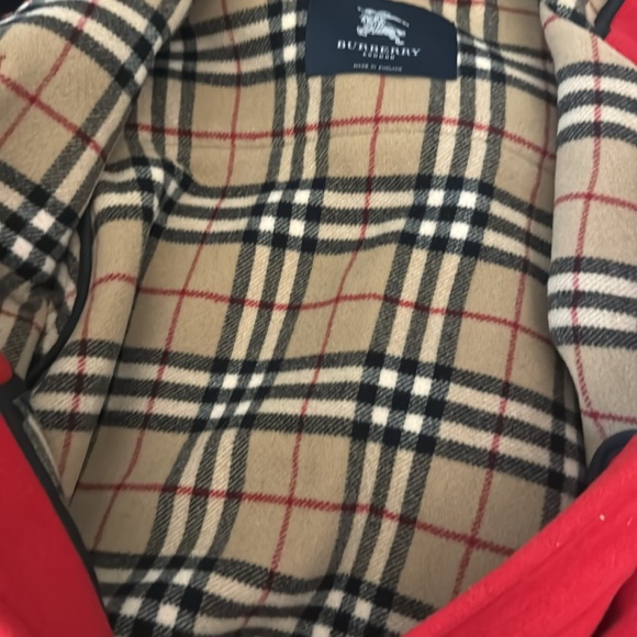 Burberry Wool Duffle Coat with Hood & Check Lining - Picture 7 of 16